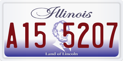 IL license plate A155207