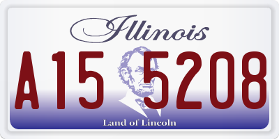 IL license plate A155208