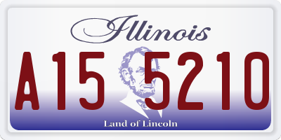 IL license plate A155210