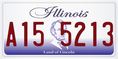 IL license plate A155213