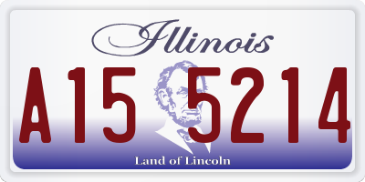 IL license plate A155214
