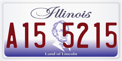 IL license plate A155215