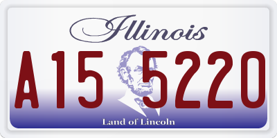 IL license plate A155220