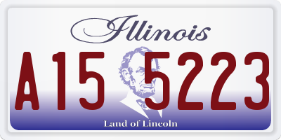 IL license plate A155223