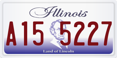 IL license plate A155227