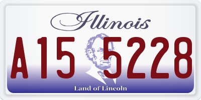 IL license plate A155228