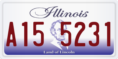 IL license plate A155231