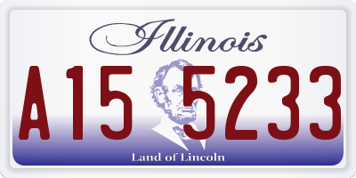 IL license plate A155233