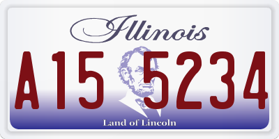IL license plate A155234