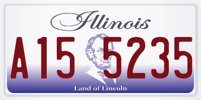 IL license plate A155235