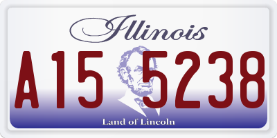 IL license plate A155238