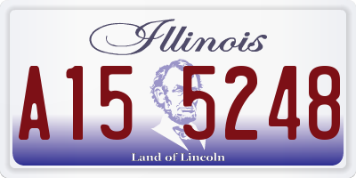 IL license plate A155248