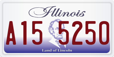 IL license plate A155250