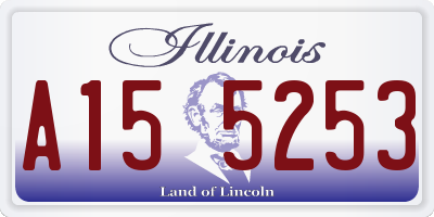 IL license plate A155253