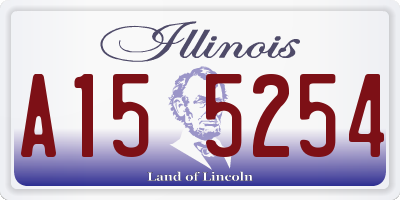 IL license plate A155254
