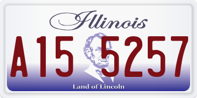 IL license plate A155257