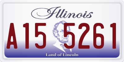 IL license plate A155261