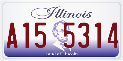 IL license plate A155314