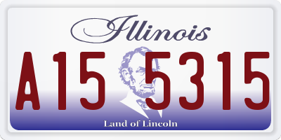 IL license plate A155315