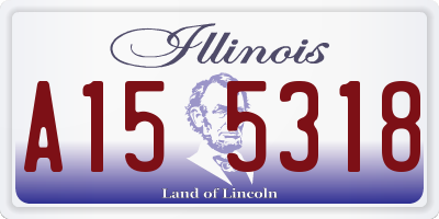 IL license plate A155318