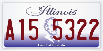 IL license plate A155322