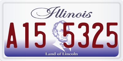 IL license plate A155325