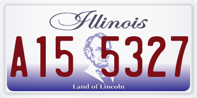 IL license plate A155327