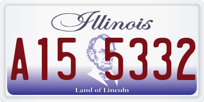 IL license plate A155332