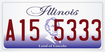 IL license plate A155333