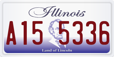 IL license plate A155336
