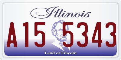 IL license plate A155343