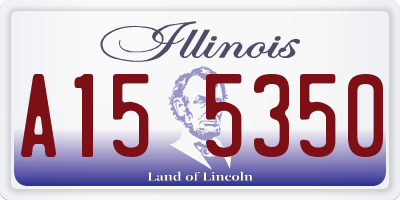 IL license plate A155350