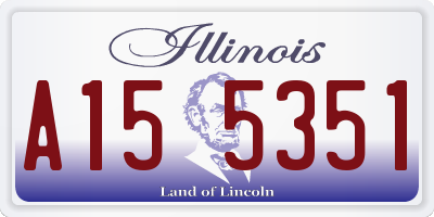 IL license plate A155351