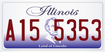 IL license plate A155353