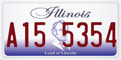 IL license plate A155354