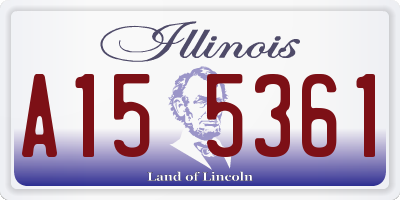 IL license plate A155361