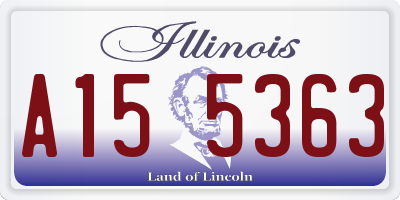 IL license plate A155363