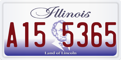 IL license plate A155365