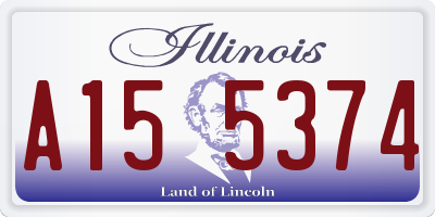 IL license plate A155374