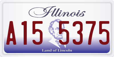 IL license plate A155375