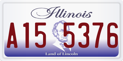 IL license plate A155376