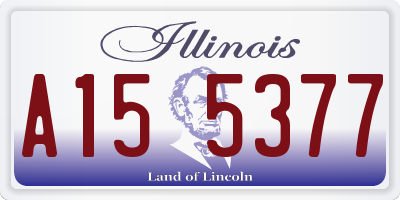 IL license plate A155377
