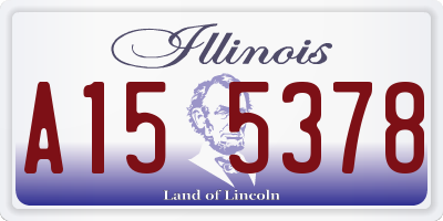 IL license plate A155378