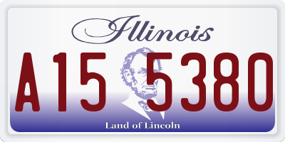 IL license plate A155380