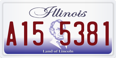 IL license plate A155381