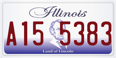 IL license plate A155383