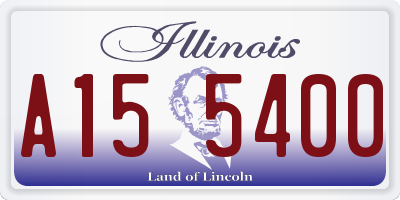 IL license plate A155400
