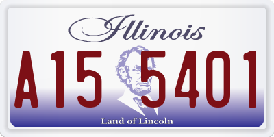 IL license plate A155401