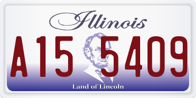 IL license plate A155409