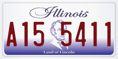 IL license plate A155411